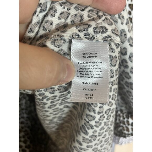 Talbots Animal Print Shirt Womens 20W Top Blouse Career Casual Travel Plus - Picture 3 of 4